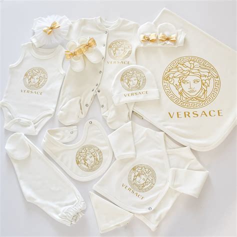 versace newborn baby|Versace 6 month baby girl.